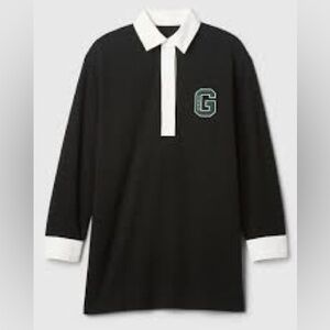 GAP Polo Mini Dress - Black and White